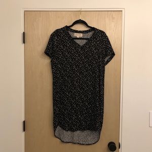 Cloth & Stone Black and White T-Shirt Dress